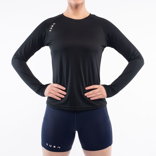 Running/Fitness Long Sleeve T-Shirt Women's Black - Image 4