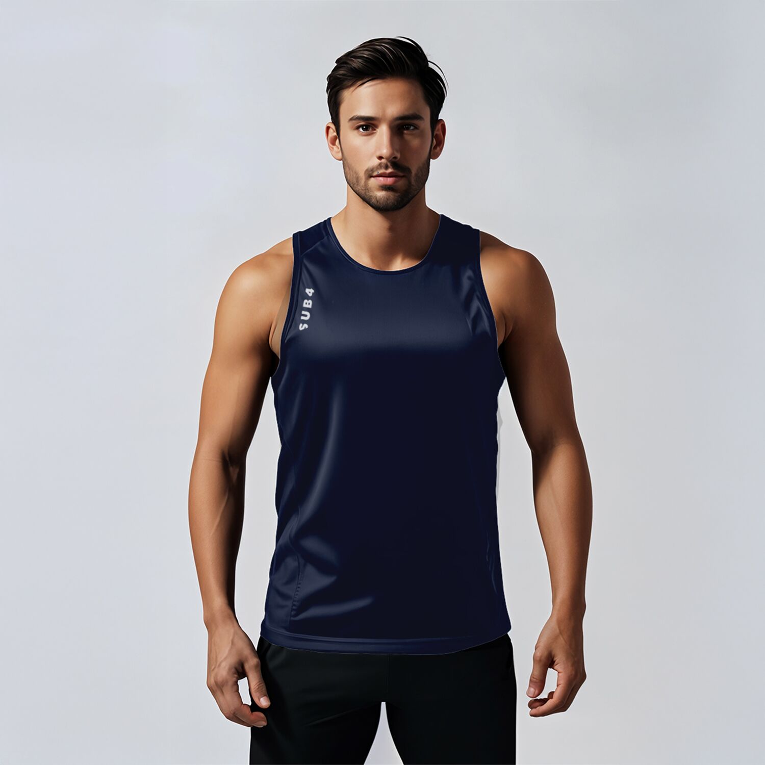 Running Singlet Action Navy