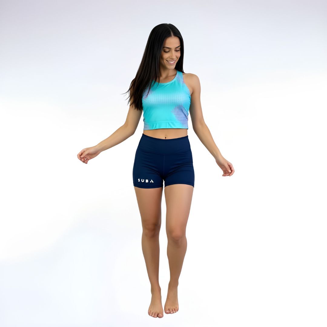 Crop Top – Teal LIMITED STOCK - Image 3