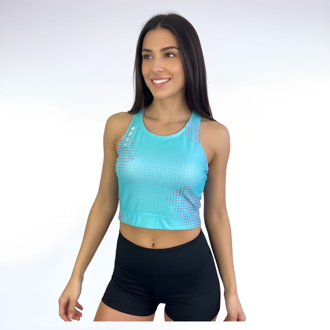 Crop Top – Teal LIMITED STOCK - Image 2